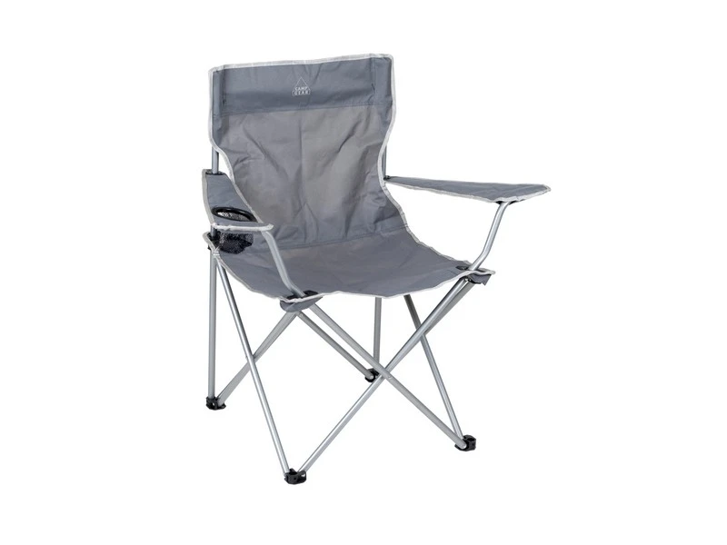 Camp Gear Stoel Opvouwbaar Grijs 1 Camp Gear Stoel Opvouwbaar Grijs