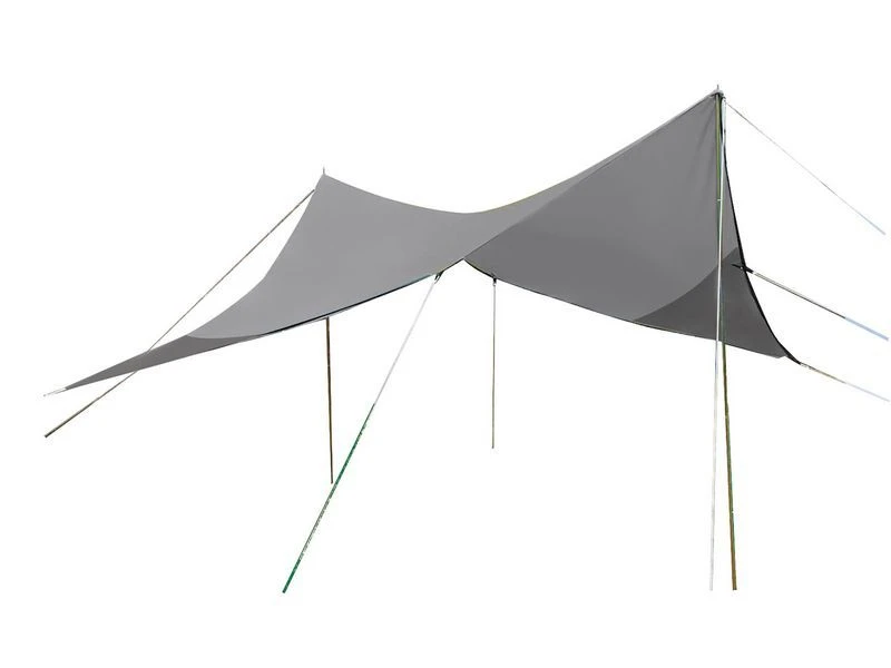 Bo-Camp Tarp Travel Ruit 4 Hoekig Grijs 1 Bo-Camp Tarp Travel Ruit 4 Hoekig Grijs