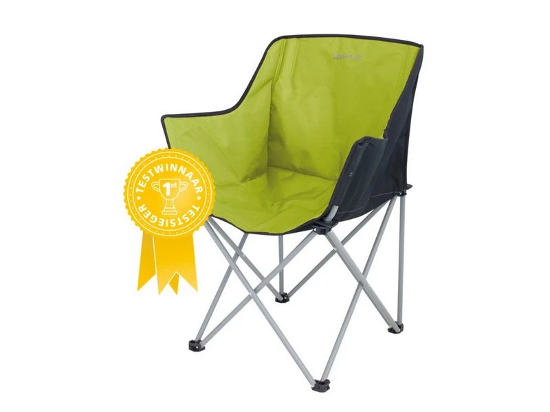 Eurotrail Vouwstoel Kampala Lime-Zwart 2 Eurotrail Vouwstoel Kampala Lime-Zwart - Afbeelding 2