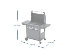 Campingaz Gasbarbecue 3 Series Select 3 EXS 11 Campingaz Gasbarbecue 3 Series Select 3 EXS -Buiten Kamperen 139 5 campingaz gasbarbecue 3 series select 3 exs afmeting open 2181074