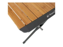Vouwtafel Chamberry Bamboo M Grijs Beige Bamboo -Buiten Kamperen 144 3 eurotrail campingtafel chambery bamboo m etcf1407 0466