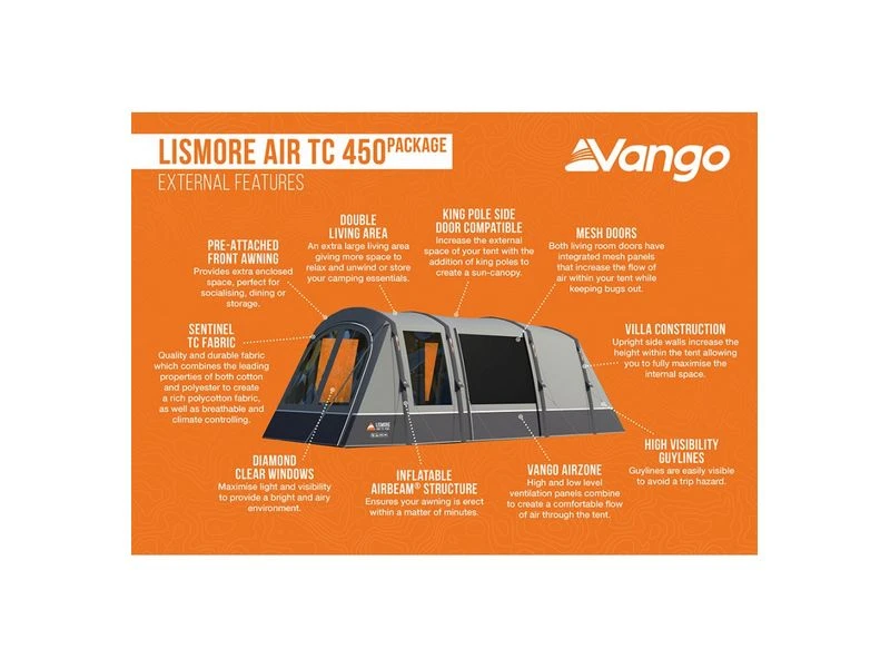 Vango Opblaasbare Tent Lismore Air Tc 450 Package 4 Vango Opblaasbare Tent Lismore Air Tc 450 Package - Afbeelding 4