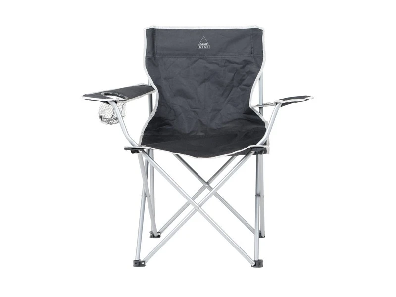 Camp Gear Stoel Opvouwbaar Zwart 2 Camp Gear Stoel Opvouwbaar Zwart - Afbeelding 2
