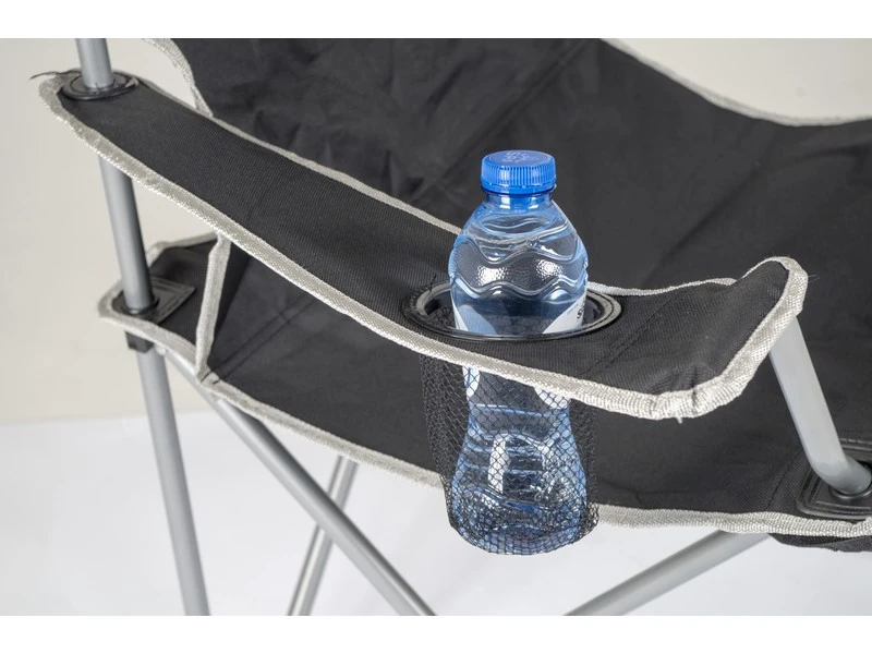 Camp Gear Stoel Opvouwbaar Zwart 4 Camp Gear Stoel Opvouwbaar Zwart - Afbeelding 4