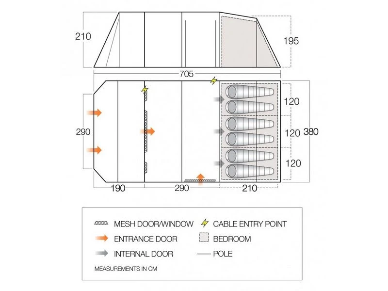 Vango Tunneltent Joro 600 Xl 3 Vango Tunneltent Joro 600 Xl - Afbeelding 3