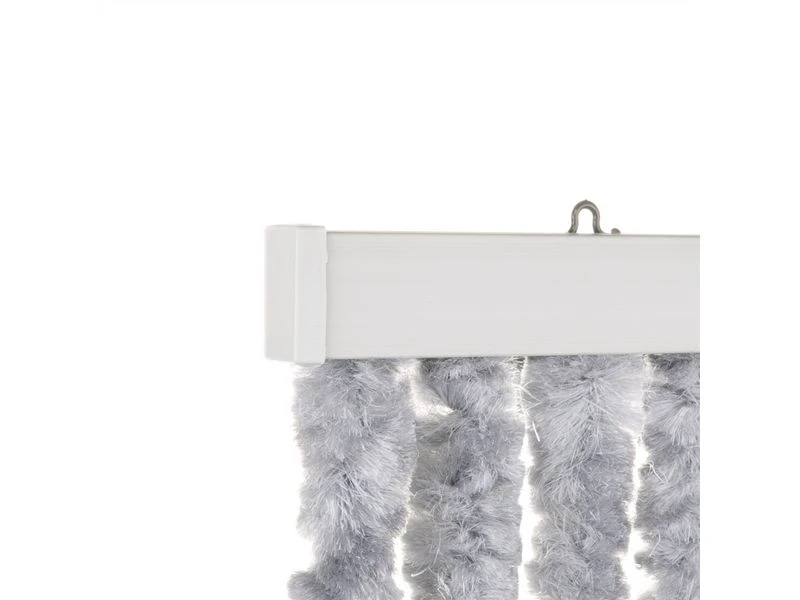 Travellife Chenille Streep Grijs/blauw 56x185cm 4 Travellife Chenille Streep Grijs/blauw 56x185cm - Afbeelding 4