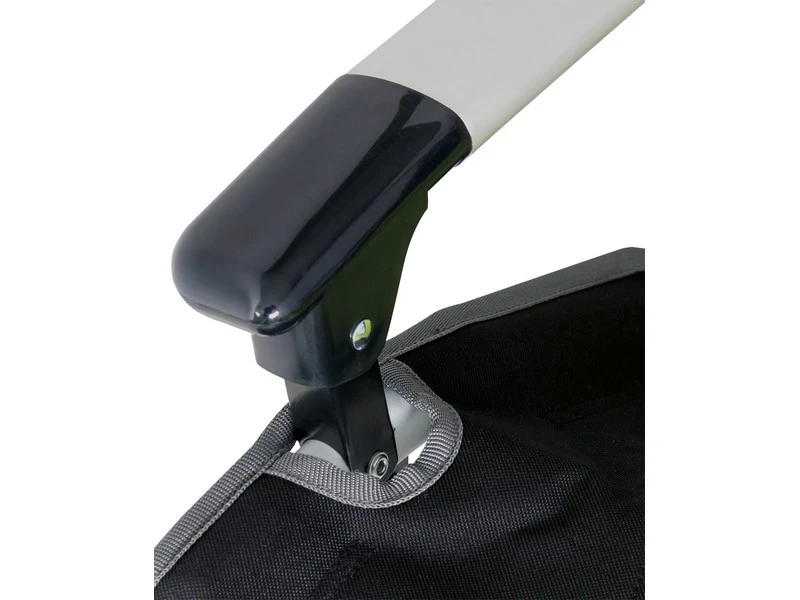 Eurotrail Vouwstoel Lyon Alu Zwart-Grijs 3 Eurotrail Vouwstoel Lyon Alu Zwart-Grijs - Afbeelding 3