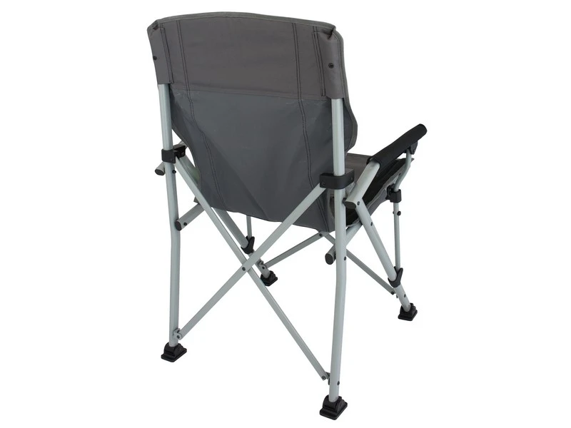 Eurotrail Vouwstoel Bolzano Grijs-Zwart 2 Eurotrail Vouwstoel Bolzano Grijs-Zwart - Afbeelding 2