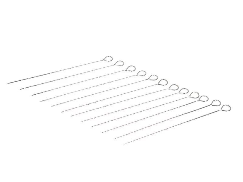 Barbecue Pennen 12 Stuks 27 Cm 2 Barbecue Pennen 12 Stuks 27 Cm - Afbeelding 2