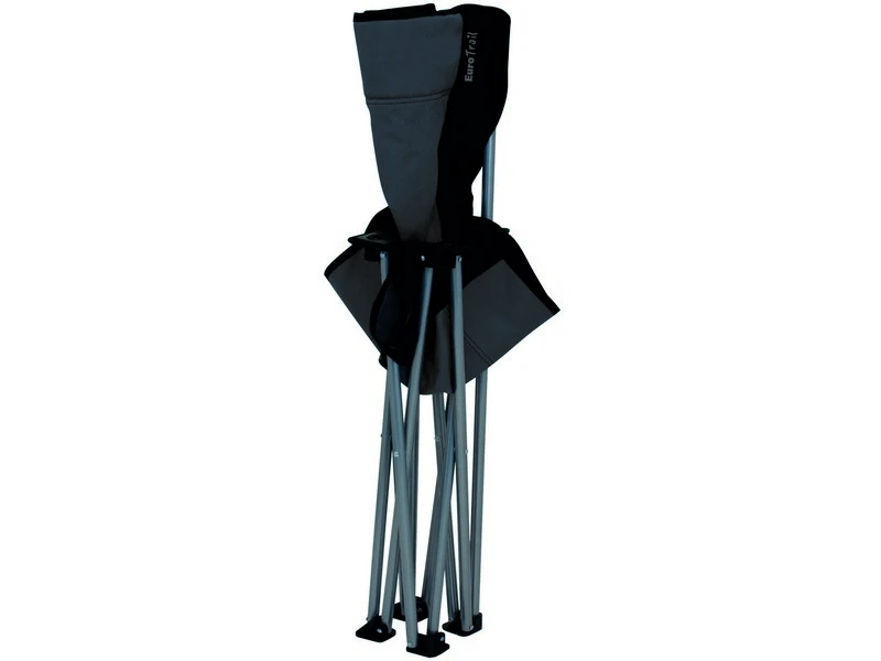 Eurotrail Vouwstoel Milon Staal Grijs-Zwart 2 Eurotrail Vouwstoel Milon Staal Grijs-Zwart - Afbeelding 2