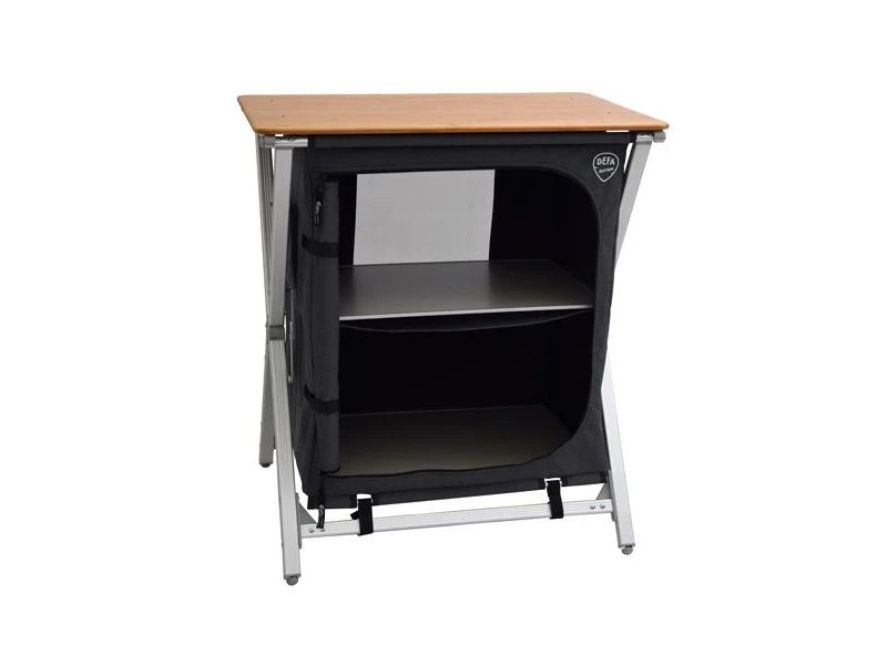 Defa Easy Folding Bamboe Kampeerkast Kookkast 75 2 Defa Easy Folding Bamboe Kampeerkast Kookkast 75 - Afbeelding 2