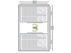 Eurotrail Vis-a-vis Tent Santiago BTC 5 Eurotrail Vis-a-vis Tent Santiago BTC -Buiten Kamperen 55 2 eurotrail santiago btc plattegrond ette0609 2701