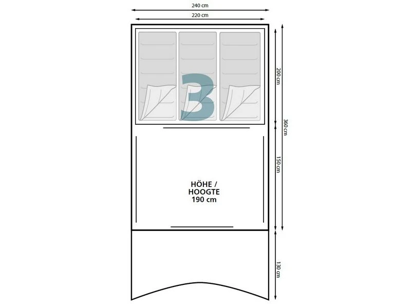 Eurotrail Opblaastent Iowa BTC Air 4 Eurotrail Opblaastent Iowa BTC Air - Afbeelding 4