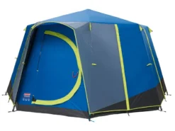 Buiten Kamperen -Buiten Kamperen 64 1 coleman familie tent octagon blue lime 2000035750