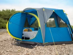 Coleman Familie Tent Octagon Blue-lime -Buiten Kamperen 64 4 coleman familie tent octagon blue lime 2000035750