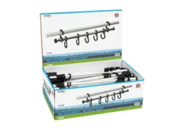 Buiten Kamperen -Buiten Kamperen 66 1 bo camp kampstok compact 7 haaks aluminium 4115080