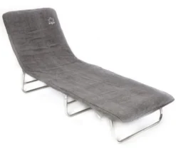 Bo Camp Badstof Stoelhoes Gepolsterd Xl Grijs