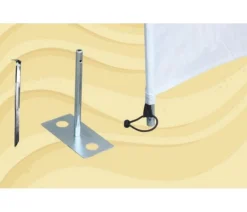 Bo-Camp Windschermharing 30 Cm 4 Stuks -Buiten Kamperen bo camp windscherm haring met plaat 4 stuks 4163900 2