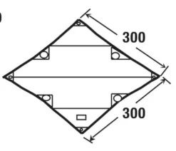 High Peak Tarp 1 -Buiten Kamperen high peak tarp 1 afmeting 10030 2
